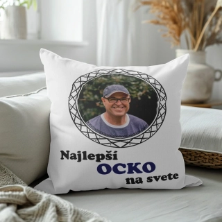 Vankúš s potlačou Najlepší ocko na svete