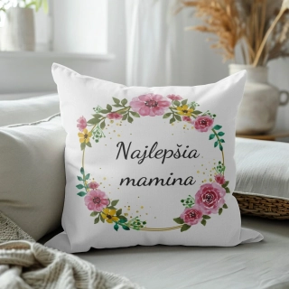 Vankúš s potlačou Najlepšia mamina