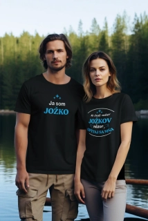 Set párové tričká s potlačou Ja som *MENO*/Ak chceš vedieť *MENO* názor, opýtaj sa mňa