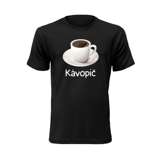 Vtipné tričko s potlačou "Kávopič"