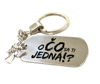 Kľúčenka z nerezovej ocele O čo sa ti jedná?