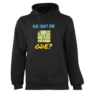 Mikina s potlačou "Kataster gde?"
