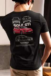 Autičkárske tričko VOLKSWAGEN GTI - BLANCO