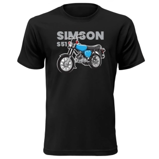 Vtipné tričko s potlačou Simson S51