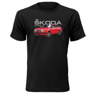 Vtipné tričko s potlačou Škoda RAPID