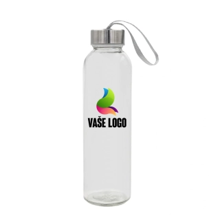 Sklenená fľaša 500 ml, transparentná