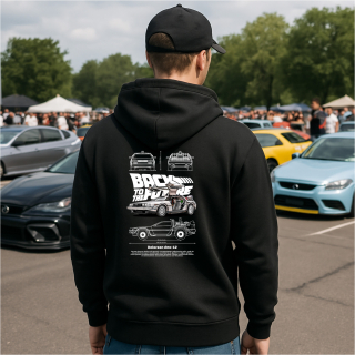 Mikina s potlačou DELOREAN