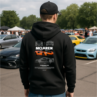 Mikina s potlačou MCLAREN 720S ORANGE