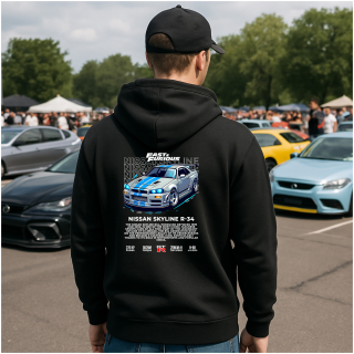 Mikina s potlačou SKYLINE GTR34