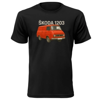 Vtipné tričko s potlačou Škoda 1203