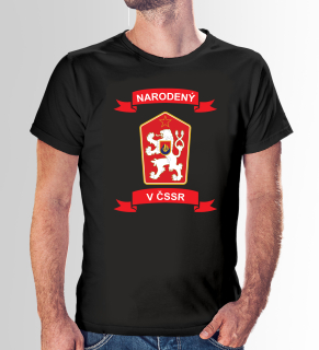 VÝPREDAJ Tričko s potlačou "Narodený v ČSSR"