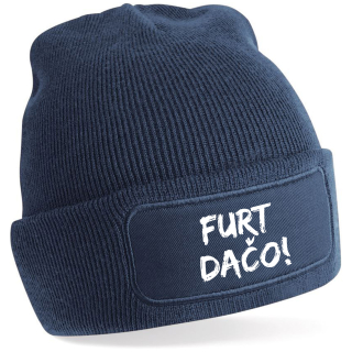 Zimná čiapka s potlačou "Furt dačo!"