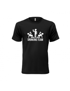 Vtipné tričko s potlačou "Drinking team"