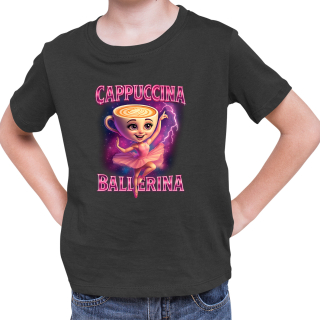 VÝPREDAJ Tričko s potlačou Italian brainbot Balerina capuccina