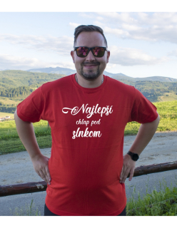 Vtipné tričko s potlačou "Najlepší chlap pod slnkom"