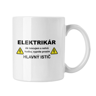 Hrnček s potlačou Elektrikár