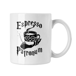 Hrnček s potlačou Espresso Patronum