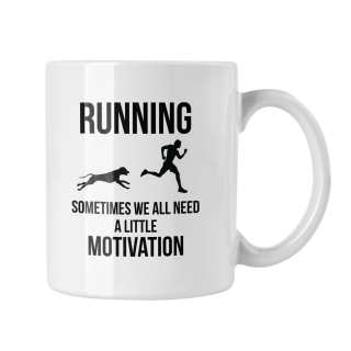Hrnček s potlačou Running motivation