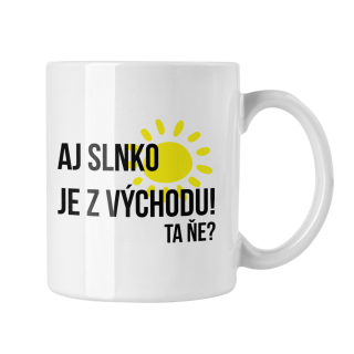 Hrnček s potlačou Slnko z východu