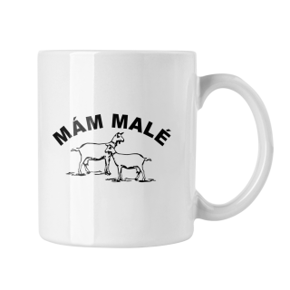 Hrnček s potlačou Mám malé kozy