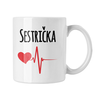 Hrnček s potlačou Sestrička