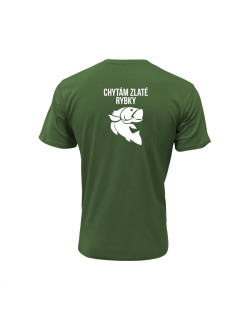 Vtipné tričko s potlačou "Chytám zlaté rybky"