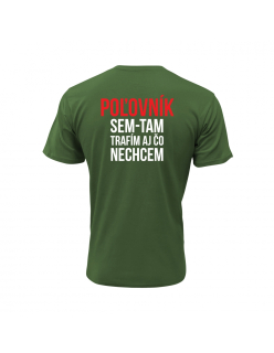Vtipné tričko s potlačou "Sem-tam trafím aj čo nechcem"
