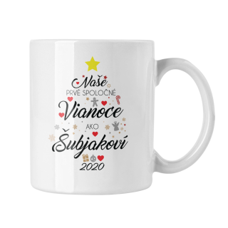 Hrnček s potlačou Naše spoločné vianoce