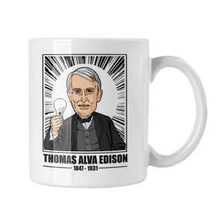 Hrnček s potlačou Thomas Alva Edison