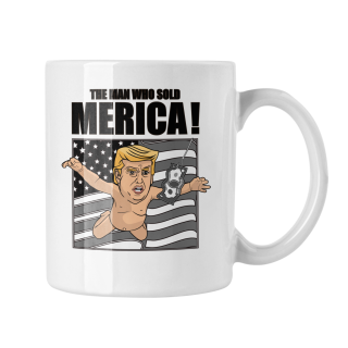 Hrnček s potlačou The Man Who Sold America