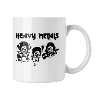 Hrnček s potlačou Heavy Metals