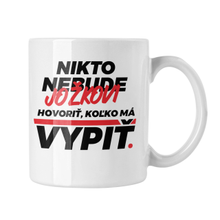 Hrnček s potlačou Redizajn Nikto nebude jožkovi hovoriť