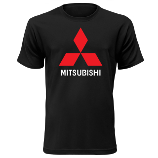 Autičkárske tričko s potlačou "Mitsubishi"