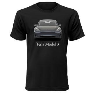 Autičkárske tričko s potlačou "Tesla"