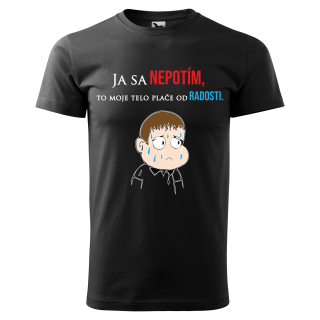 Vtipné tričko s potlačou "Ja sa nepotím"