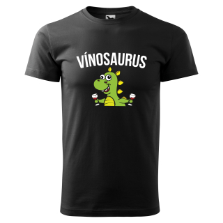 Vtipné tričko s potlačou "Vínosaurus"