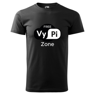 Vtipné tričko s potlačou "Free Vypi Zone"