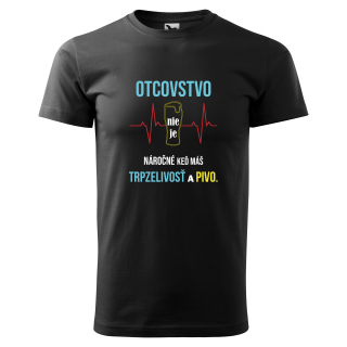 Vtipné tričko s potlačou "Otcovstvo"